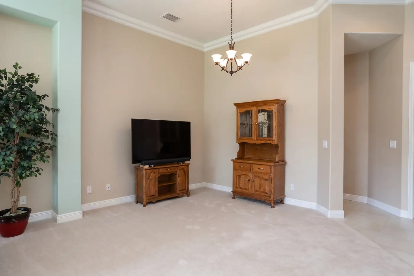 Edited living room photo after imaging
